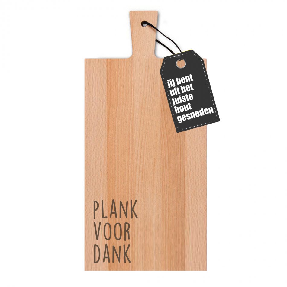 Plank voor dank