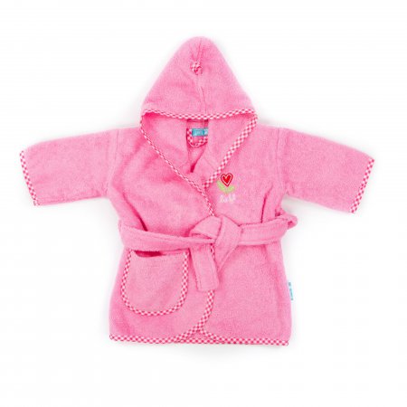 Baby Badjas Girl Uni Roze