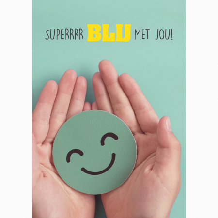 Compliment Super blij met jou smiley groen