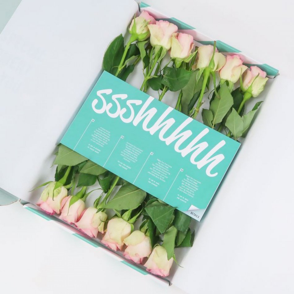 Brievenbus Rozen Boeketje Stralend