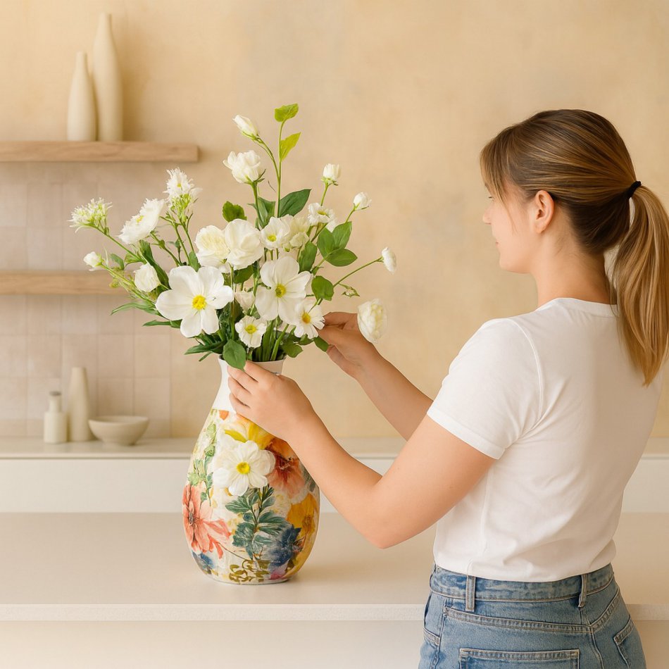 Pure Elegantie - Zijden Boeket