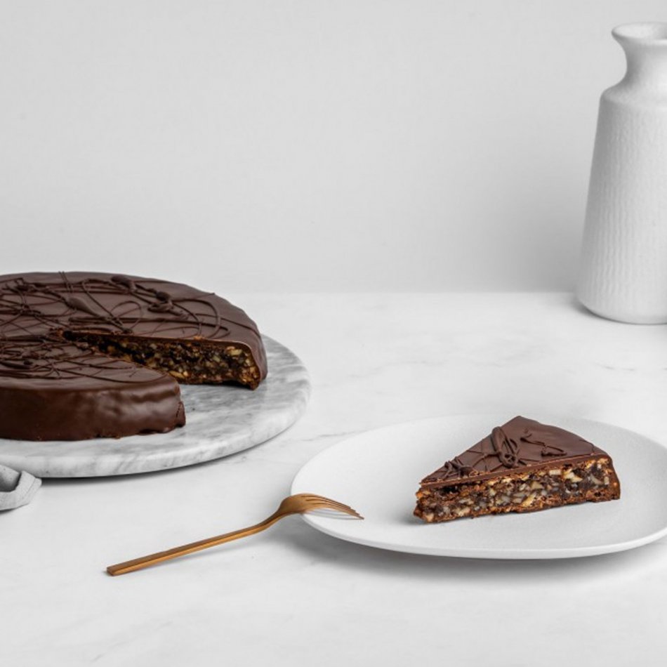 Chocolade Hazelnoot Taart 12 personen